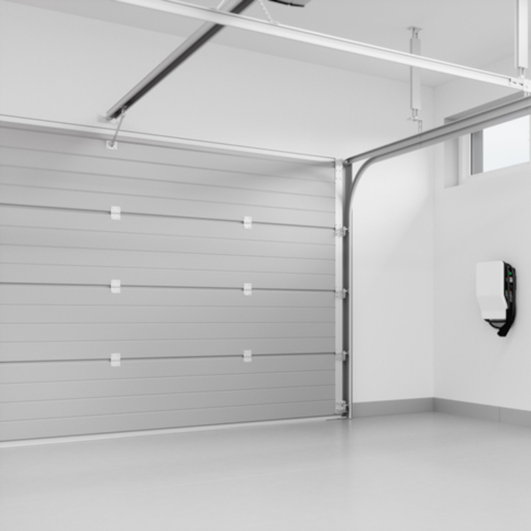 Sektionaltor mit Antrieb Innenansicht