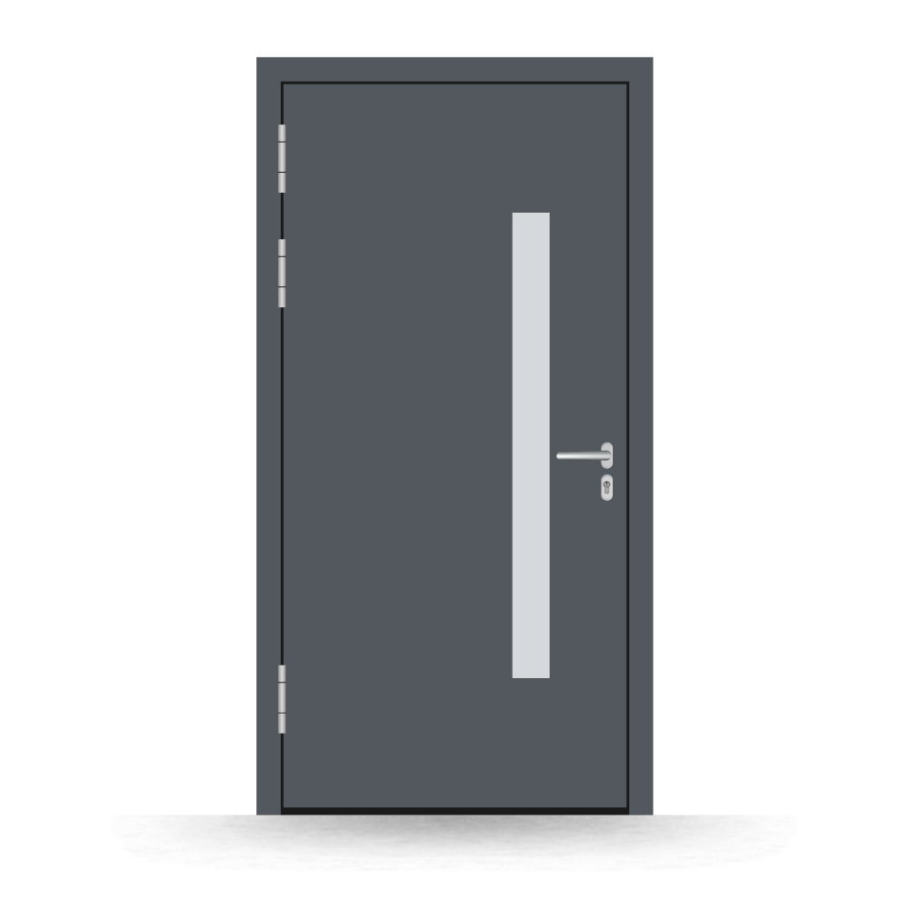 Alu-Haustür Hof innen