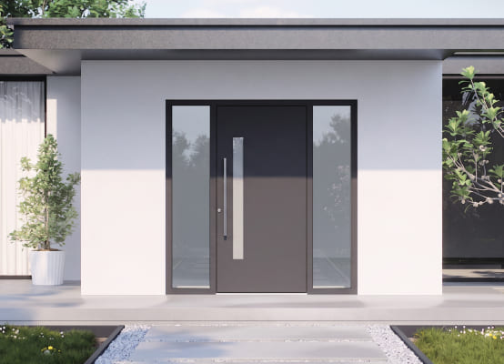Schüco Haustür in Anthrazit Schüco Haustür in Anthrazit