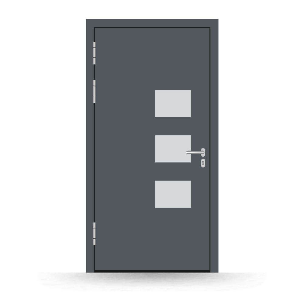 Alu-Haustür Wismar innen