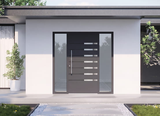 Schüco Haustür in Anthrazit Schüco Haustür in Anthrazit