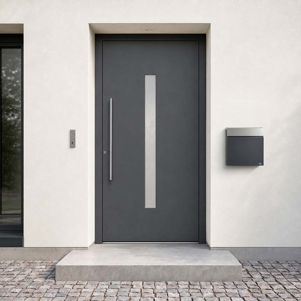 Schüco Haustür in Anthrazitgrau