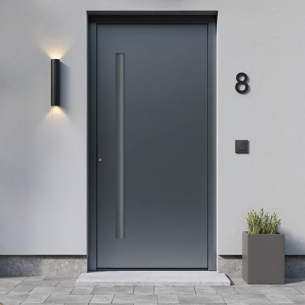 Alu-Haustür Dormagen Einbausituation