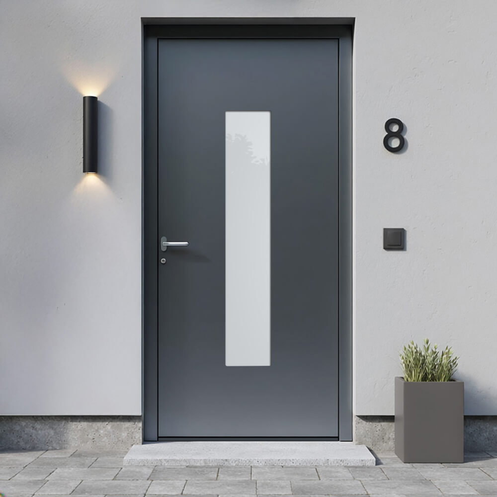 Alu-Haustür Wesel Einbausituation