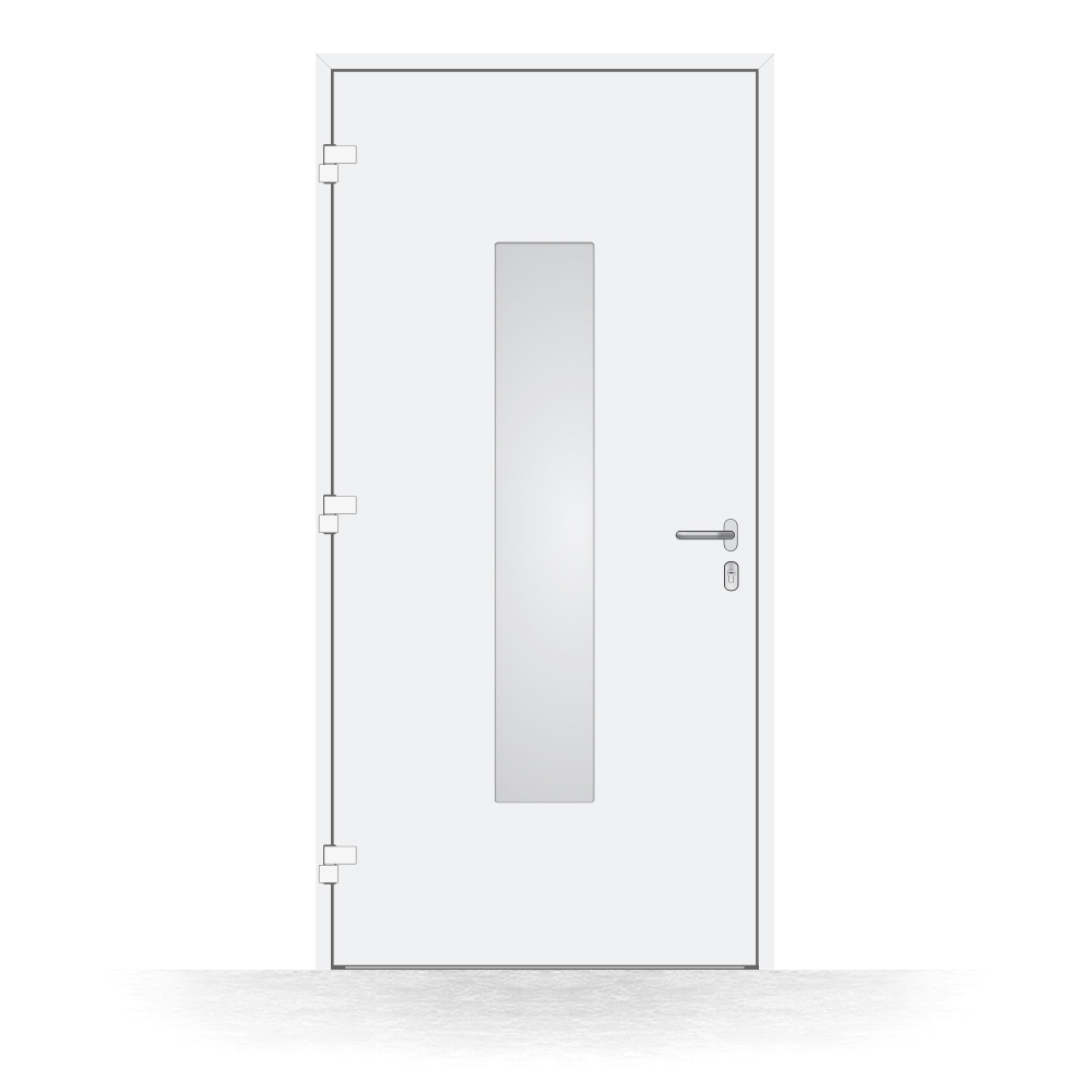 Alu-Haustür Wesel innen