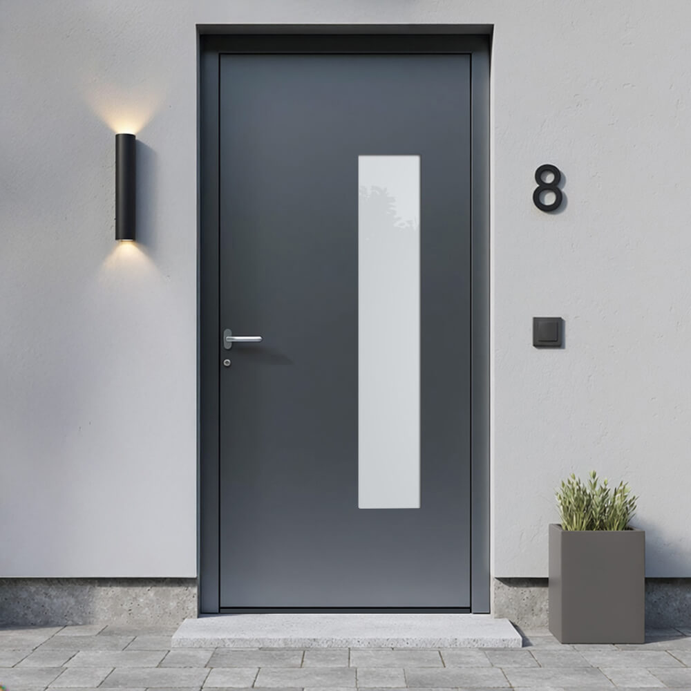 Alu-Haustür Neubrandenburg Einbausituation