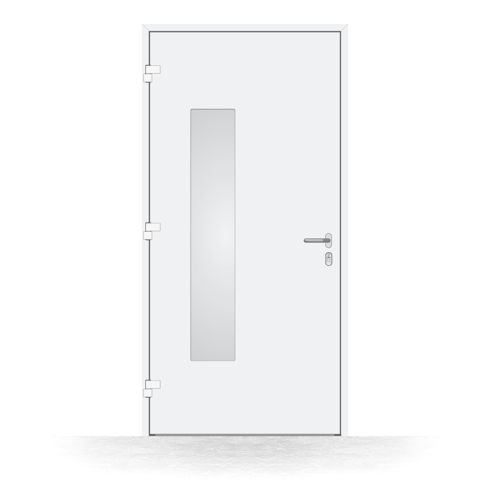 Alu-Haustür Neubrandenburg innen