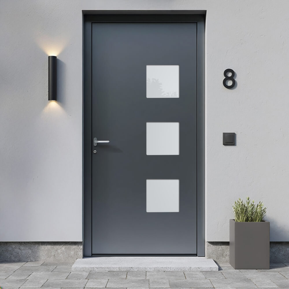 Alu-Haustür Langenfeld Einbausituation