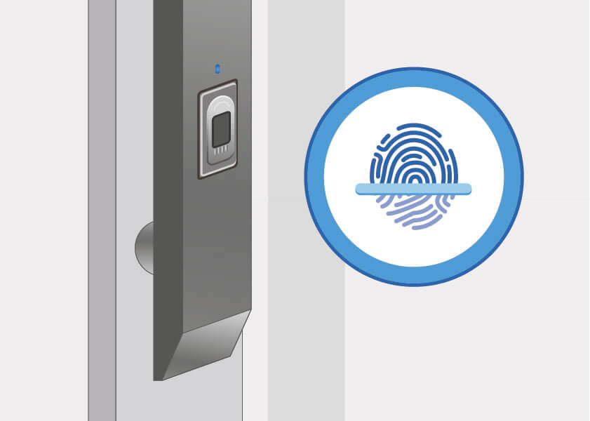 Haustür Fingerprint