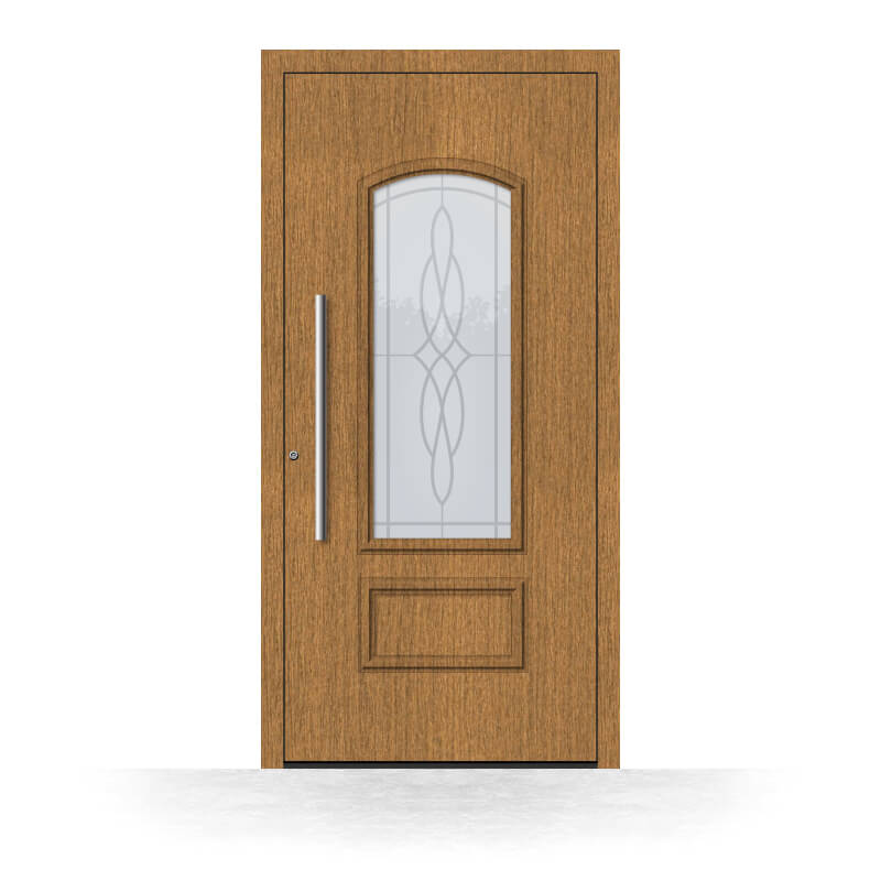 Holzhaustür Lünen aus Eichenholz