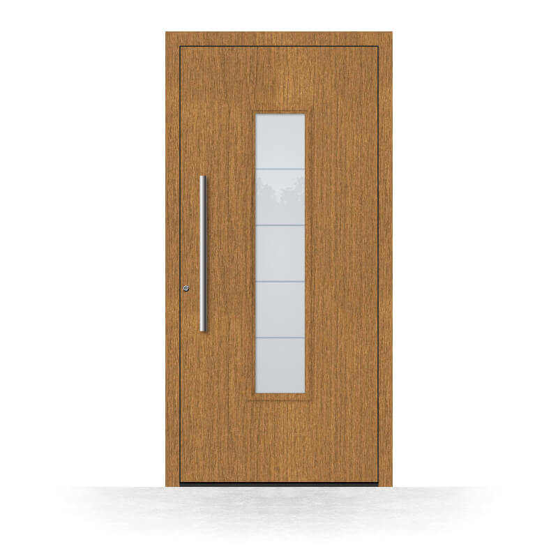Holzhaustür Moers aus Eichenholz