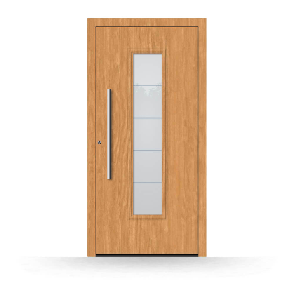 Holzhaustür Moers aus Lärchenholz