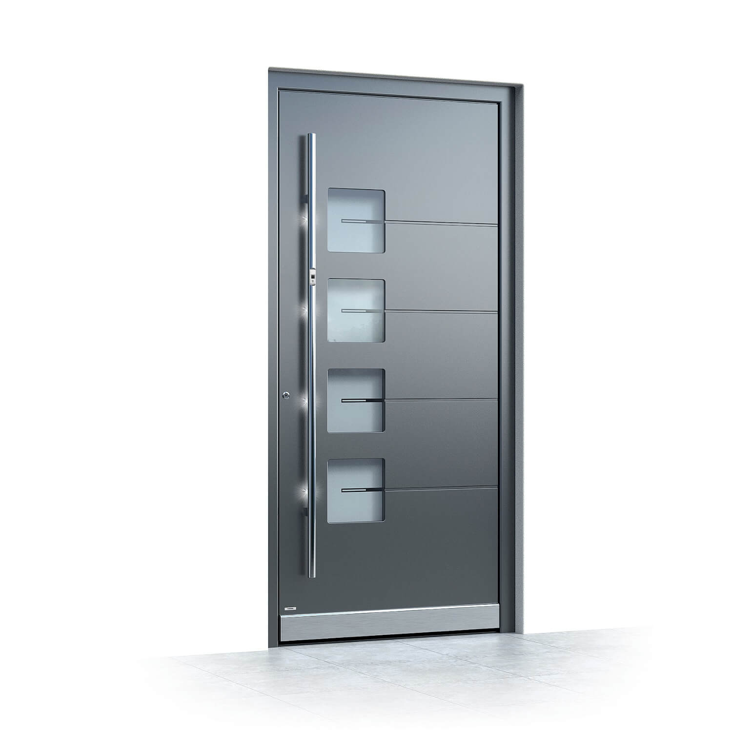 Aluminium Haustür Bremen in Anthrazit