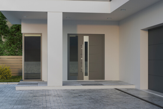 Moderne Haustüren aus Holz, Kunststoff und Alu kaufen