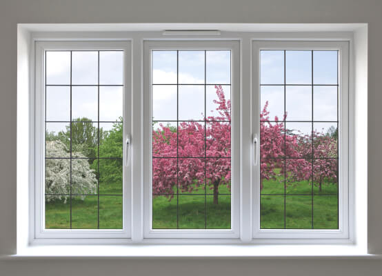 dreiflügeliges Fenster