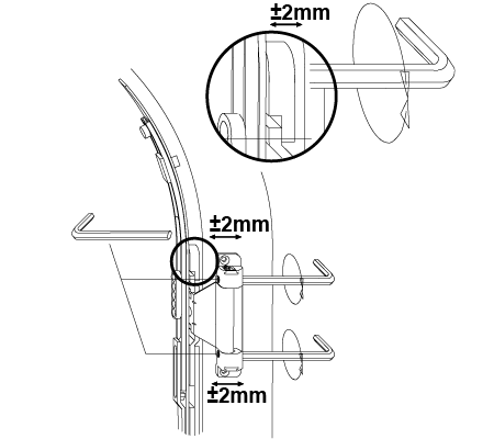 Winkhaus Fensterbeschläge: Schere – Rundbogenfenster