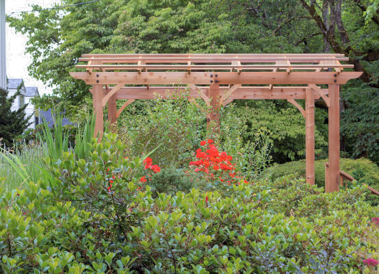 Freistehende Pergola