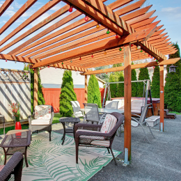 Lamellen Pergola » Ratgeber Pergolen mit Lamellendach