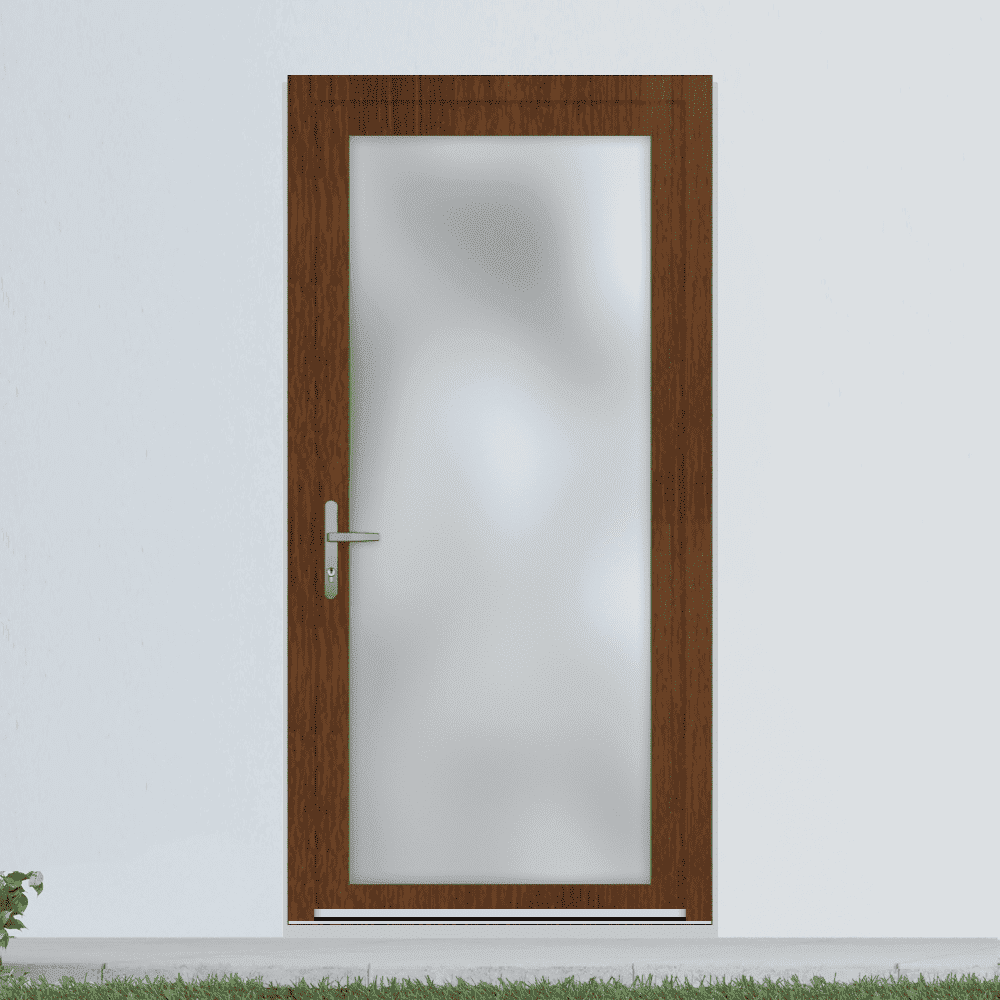 Nebeneingangstür Osnabrück Dekor Nuss