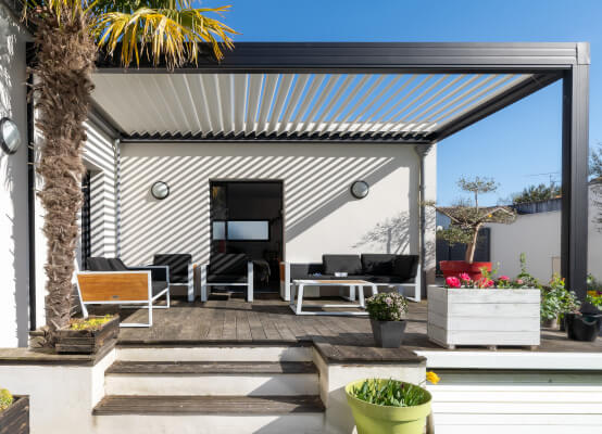 Pergola aus Aluminium