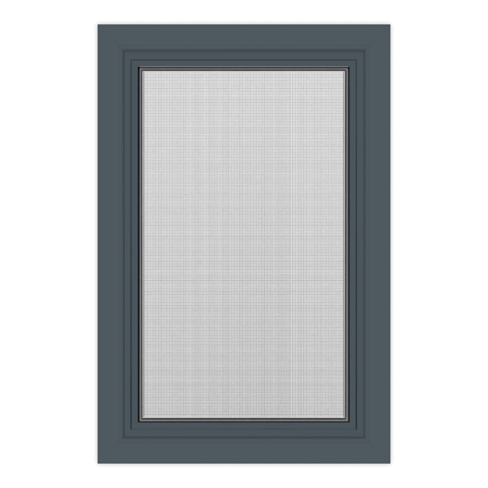 Fenster mit Fliegengitter in Anthrazit