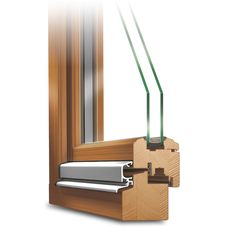 Holzfenster Rustikal IV 68