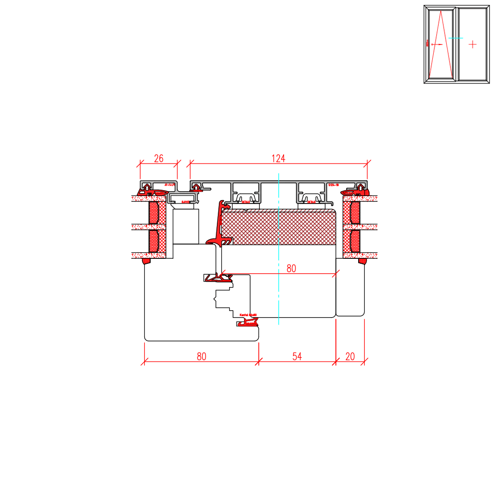 ECO Plano PSK - Pfostendetail