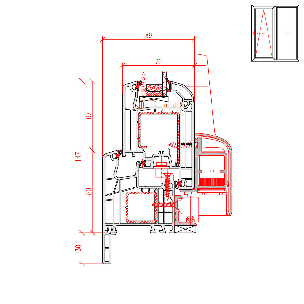 Ideal 4000 PSK Bankanschlussprofil Steinbank 30mm