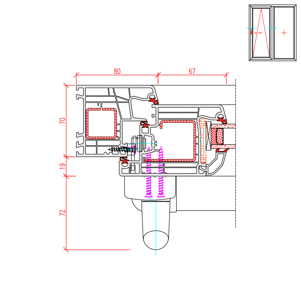 Ideal 4000 - Detail Griffseite