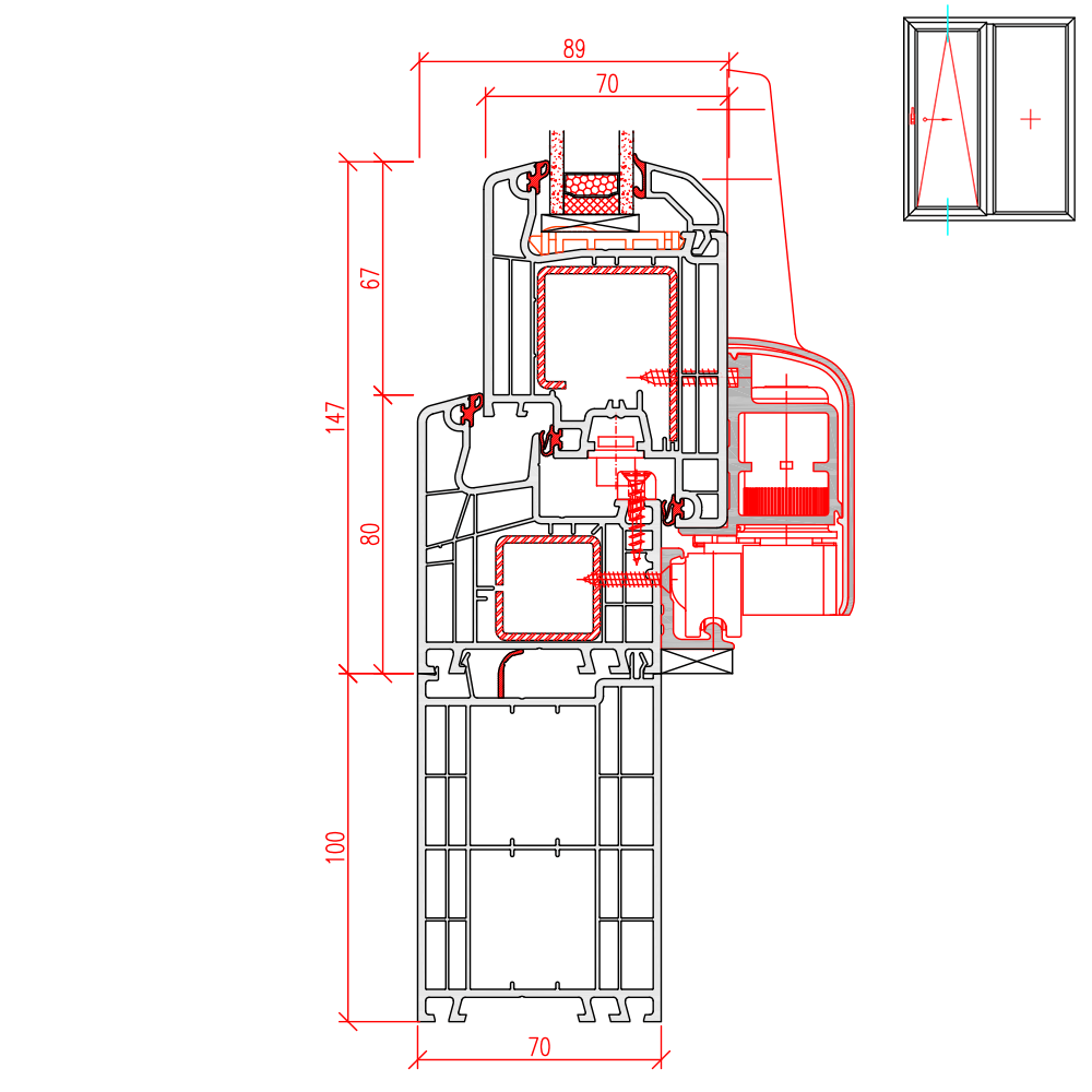 Ideal 4000 PSK mit Rahmenverbreiterung 100mm