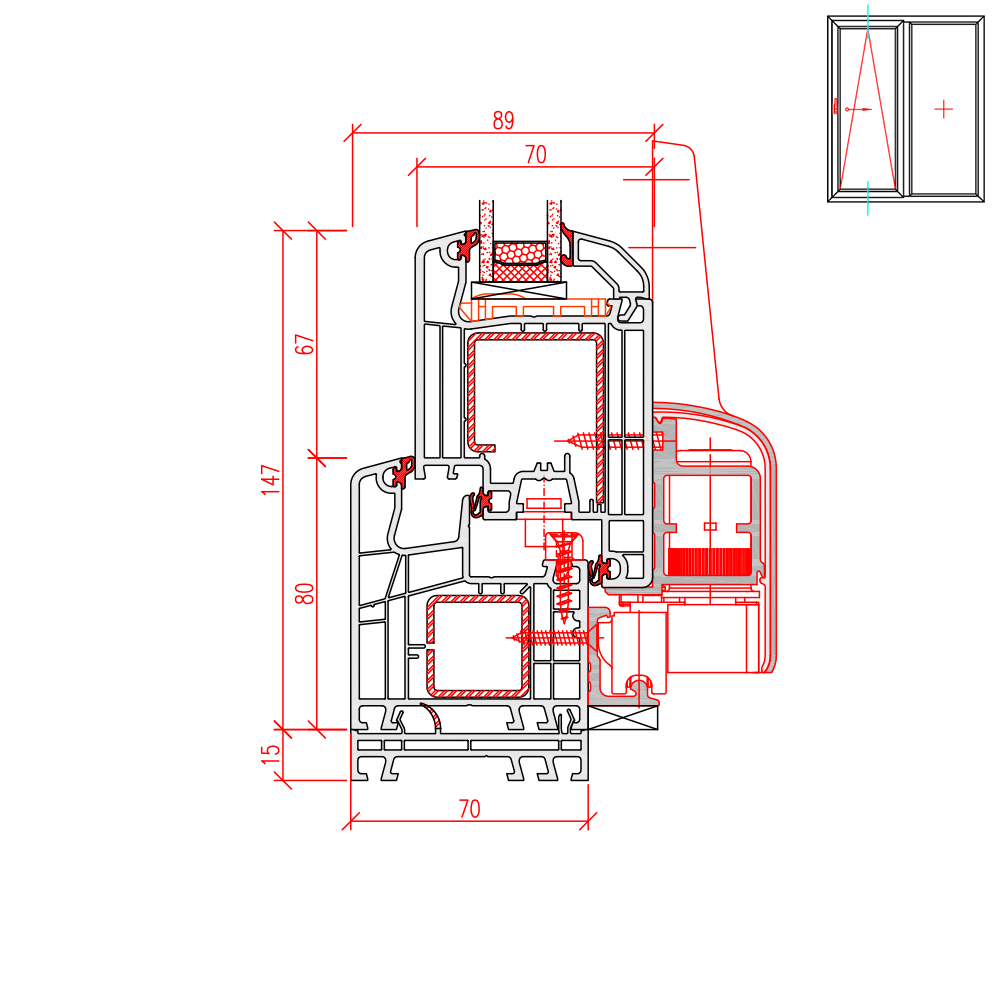 Ideal 4000 PSK mit Rahmenverbreiterung 15mm