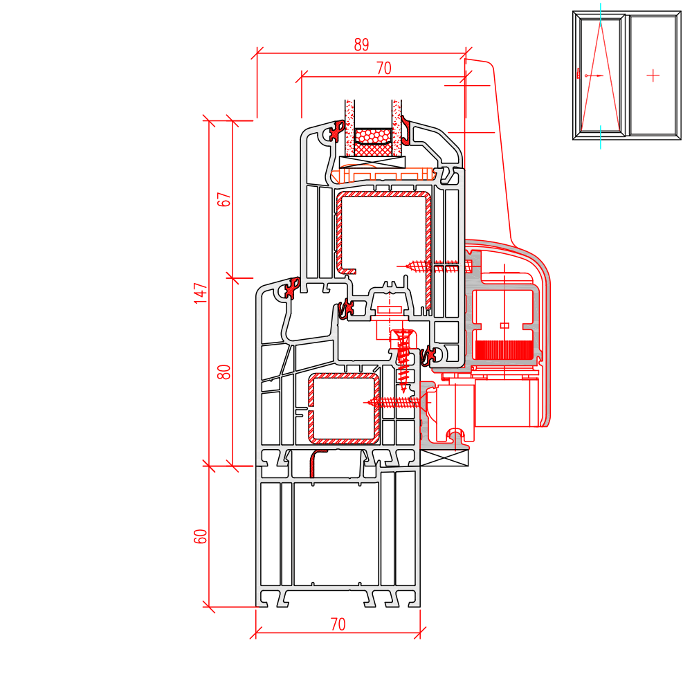 Ideal 4000 PSK mit Rahmenverbreiterung 60mm