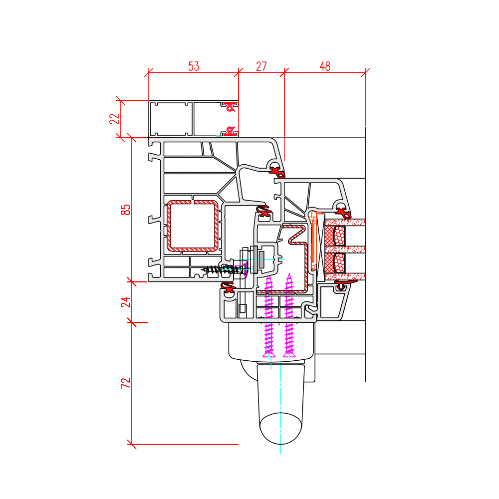  Ideal 8000 PSK mit Vorbaurollladenschiene 