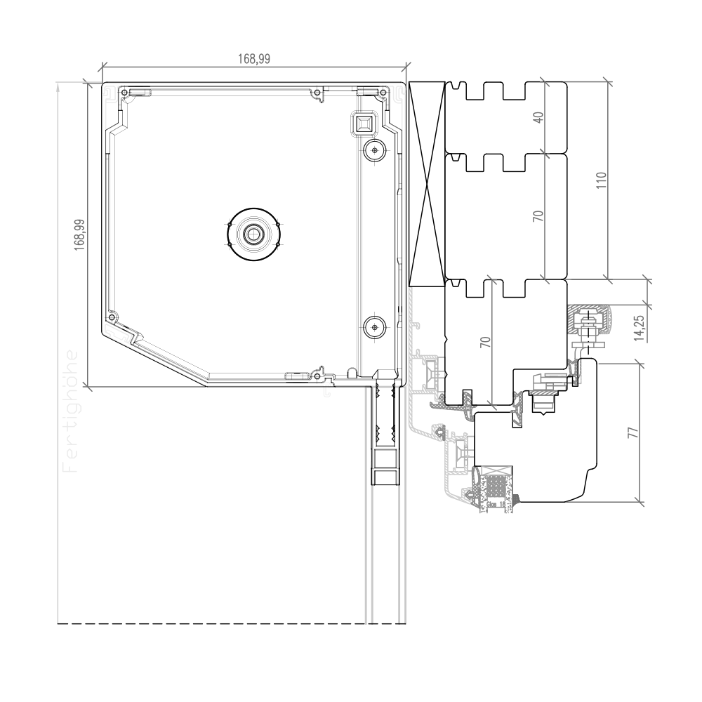 Idealu Classicline PSK mit Vorbaurollladen NOVA