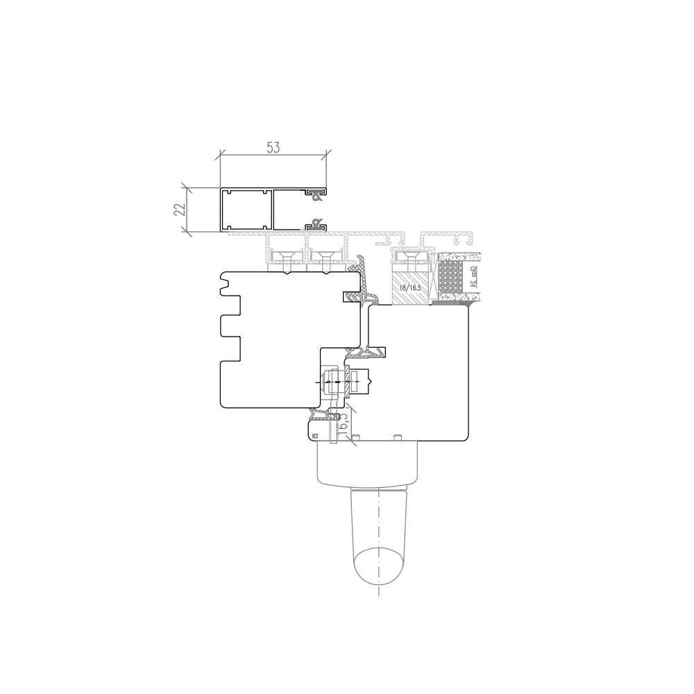  Plano PSK mit Vorbaurollladenschiene 