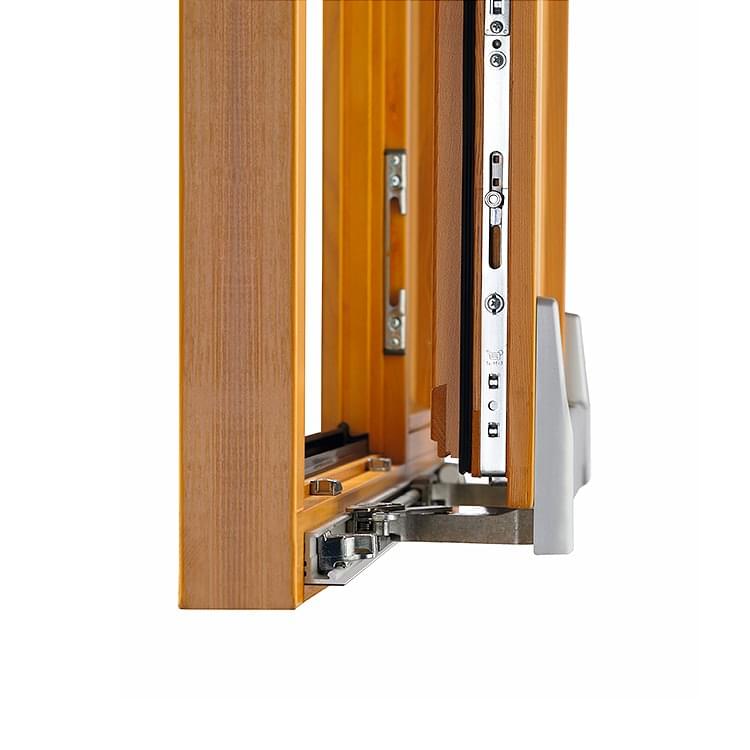 PSK-Tür aus Holz - Detailansicht