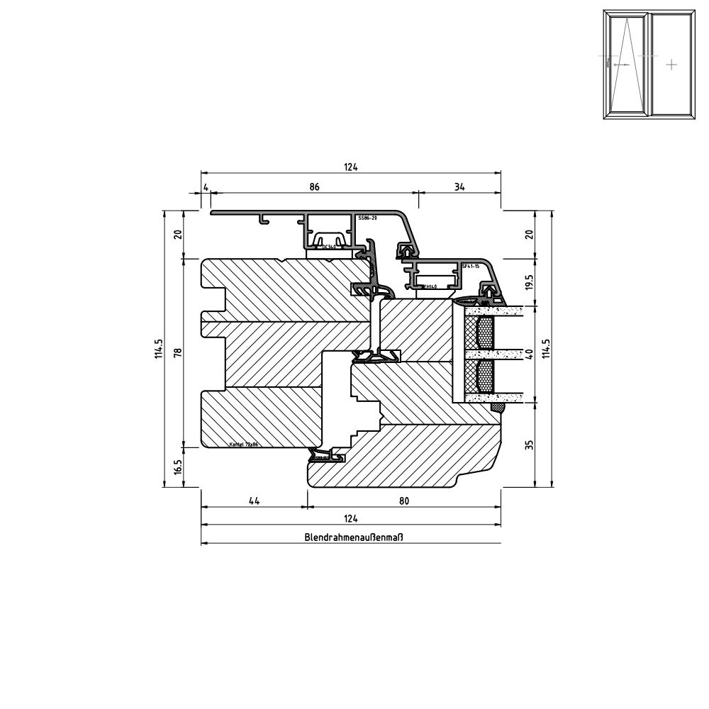 Idealu Classicline IV 78 Griffseite