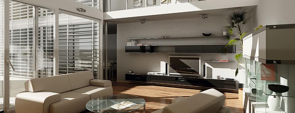 PSK Tür Einbausituation Wohnzimmer