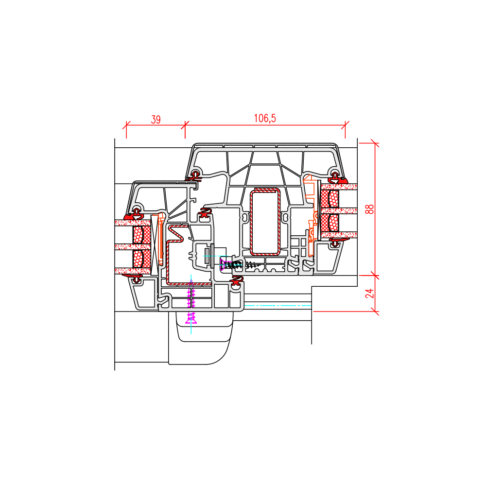 Twinset 8000 Pfostendetail