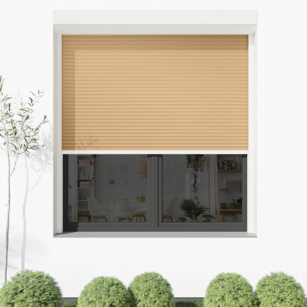 Rolladen in Beige