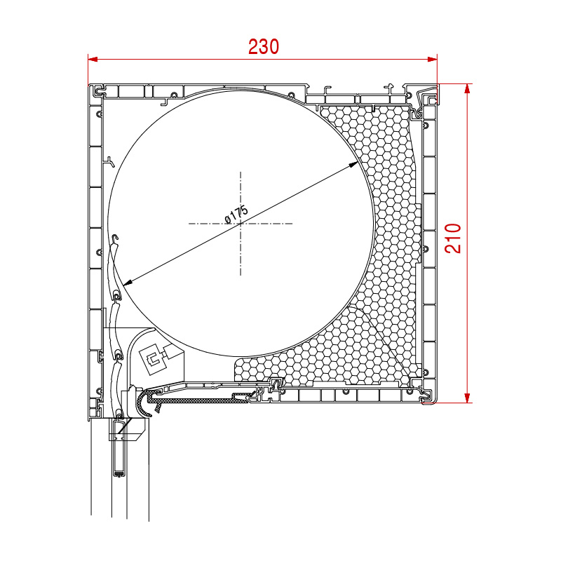 Aufsatzrolladen Basic Maße 210 x 230 