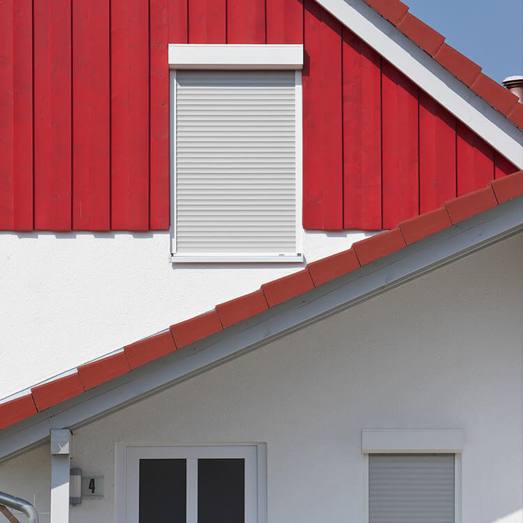 Vorbaurollladen als Einbausituation