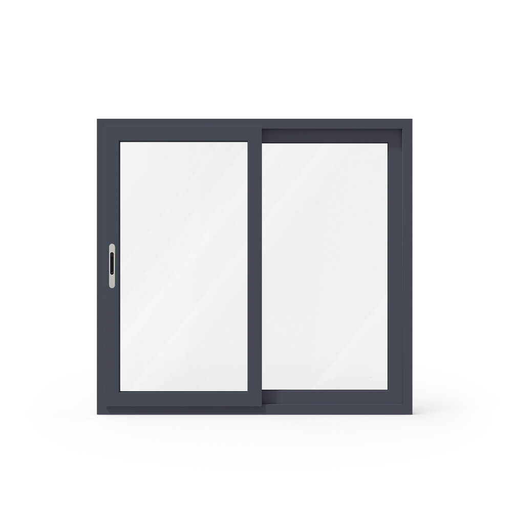 Aluminium-Schiebefenster Innenansicht