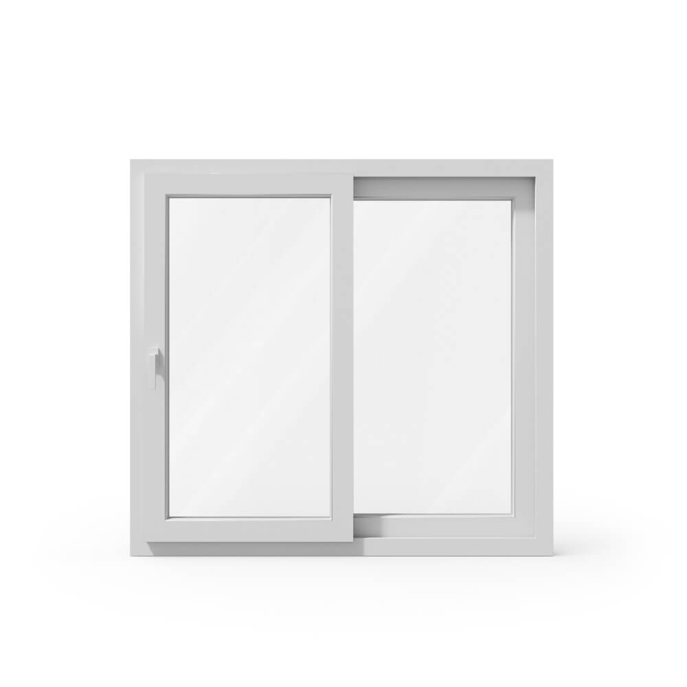 Kunststoff-Schiebefenster Innenansicht