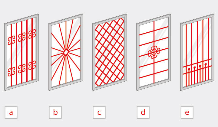 FGM-017 Edelstahl Fenstergitter Einbruchschutz Schutzgitter Kellergitter