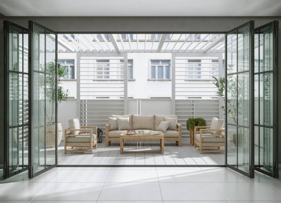 Terrassentür mit Sprossen Terrassentür mit Sprossen