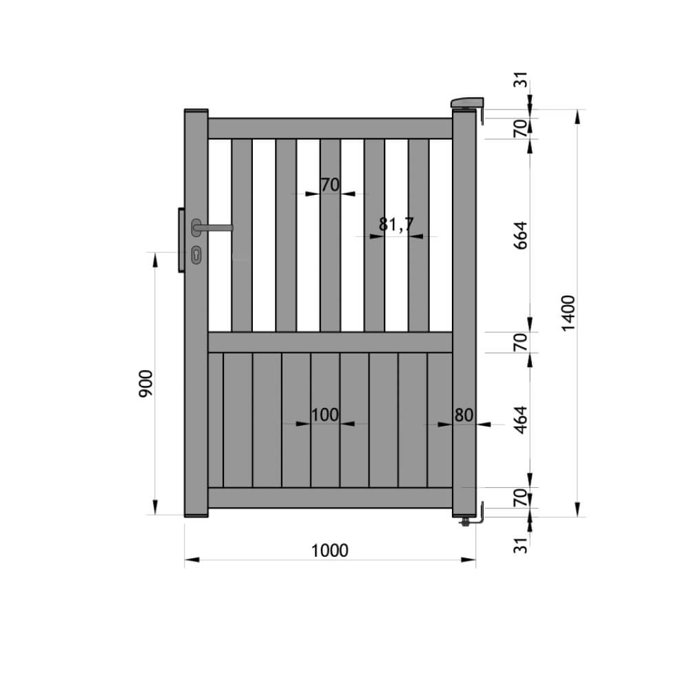 Einzeltor 1000 x 1400 mm