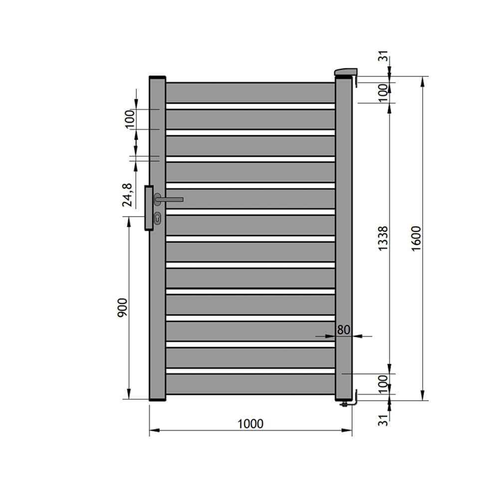 Einzeltor 1000 x 1600 mm