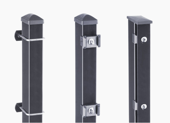 Doppelstabmattenzaun Pfosten