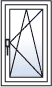 Fenster einflügelig dreh-kipp rechts